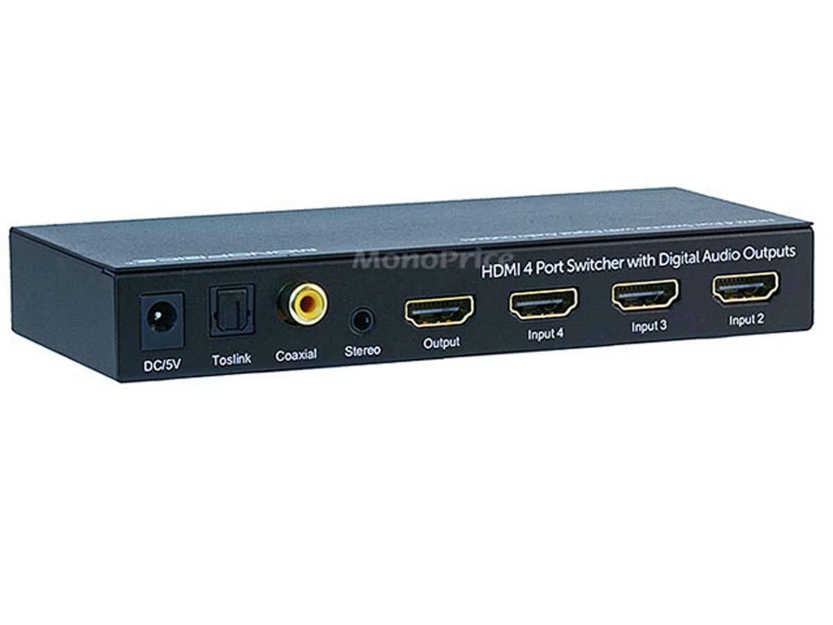 4X1 HDMI Switcher & Digital Coaxial