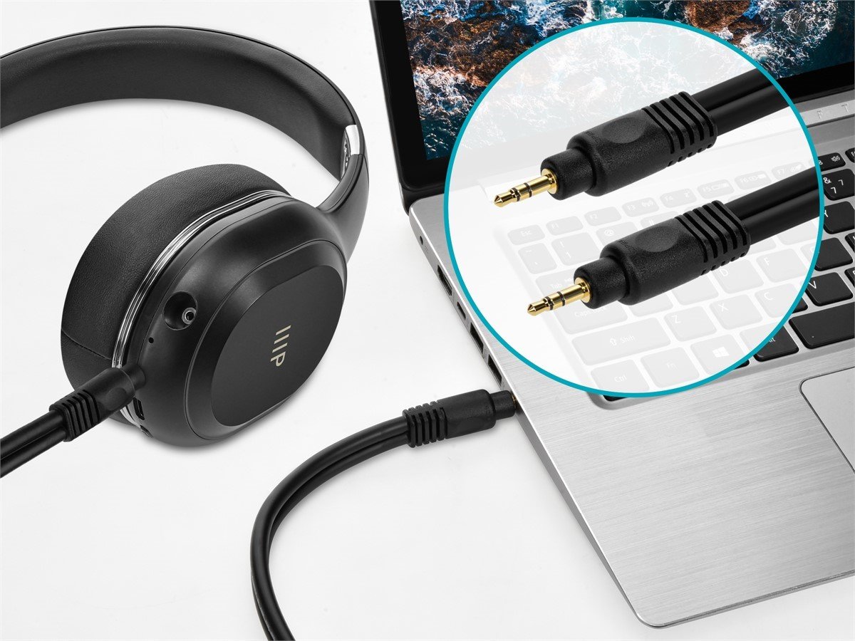 Monoprice Premium 3.5mm AUX Cable - TRS Stereo, Male-to-Male