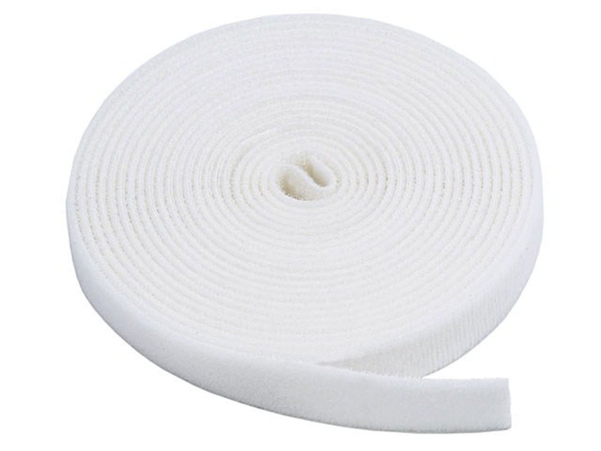 Monoprice Hook and Loop Fastening Tape, 5 yards/roll, 0.75in, White - main image