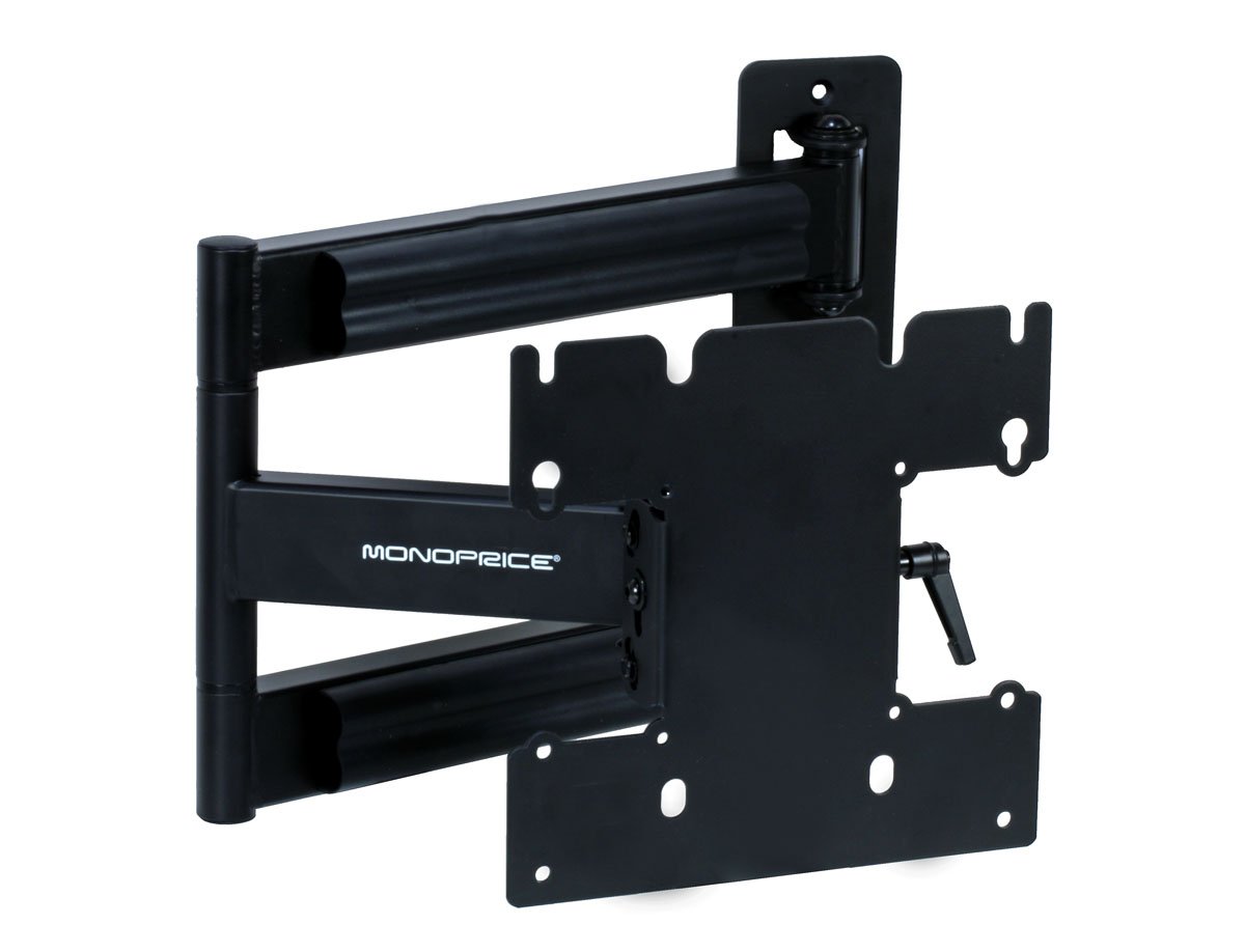 Monoprice Essential Full Motion TV Wall Mount Bracket For 23 To 40 TVs up  to 80lbs Max VESA 200x200