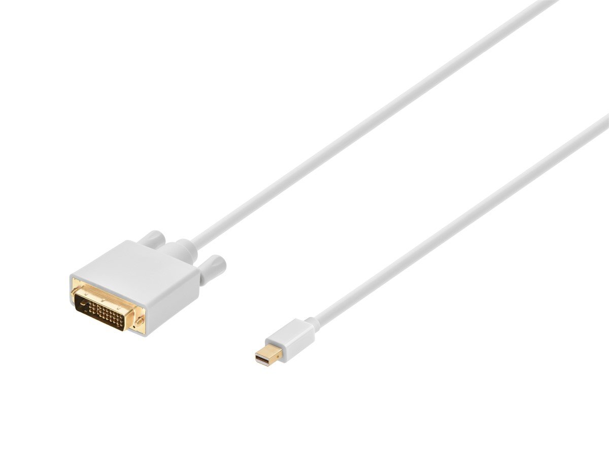 Monoprice 6ft 32AWG Mini DisplayPort to DVI Cable, White - main image