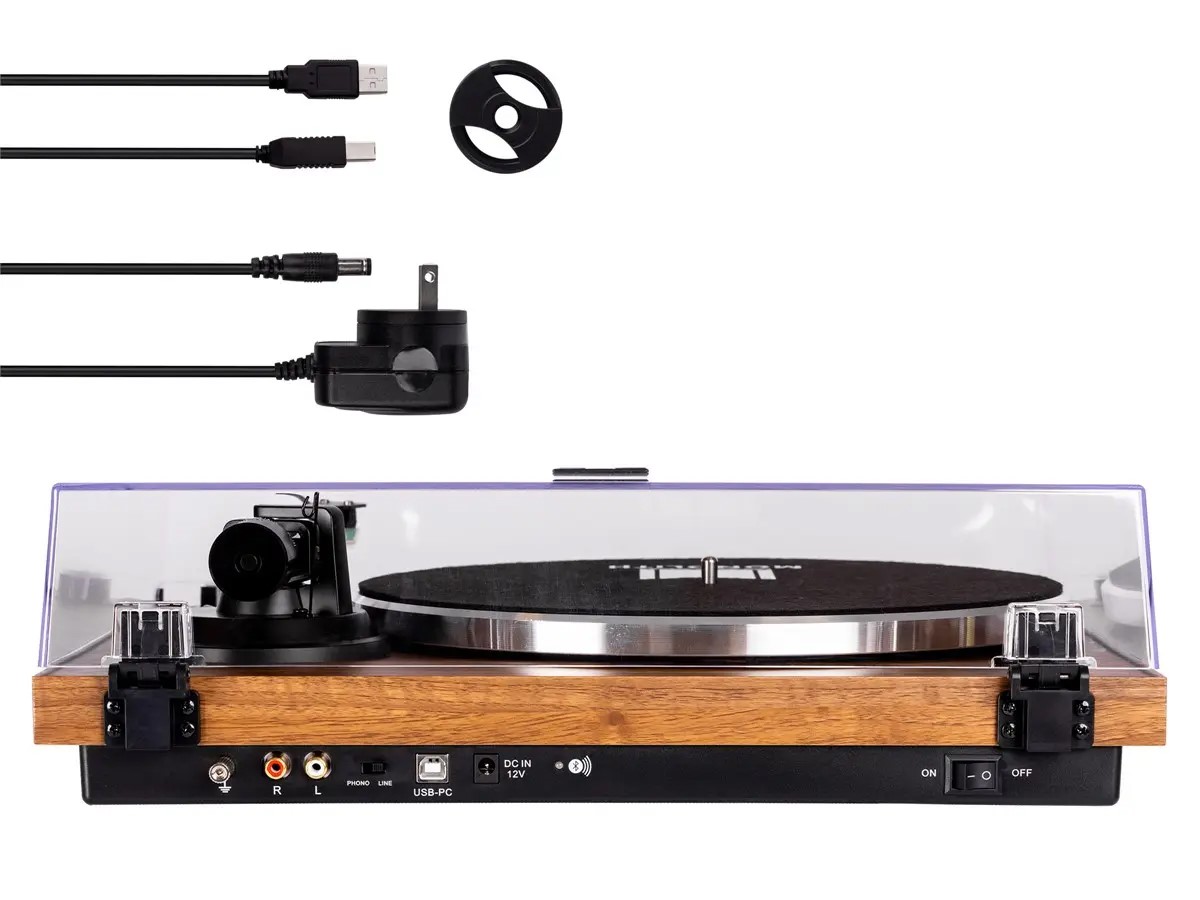 Monolith by Monoprice Belt Drive Turntable with AudioTechnica ATVM95E