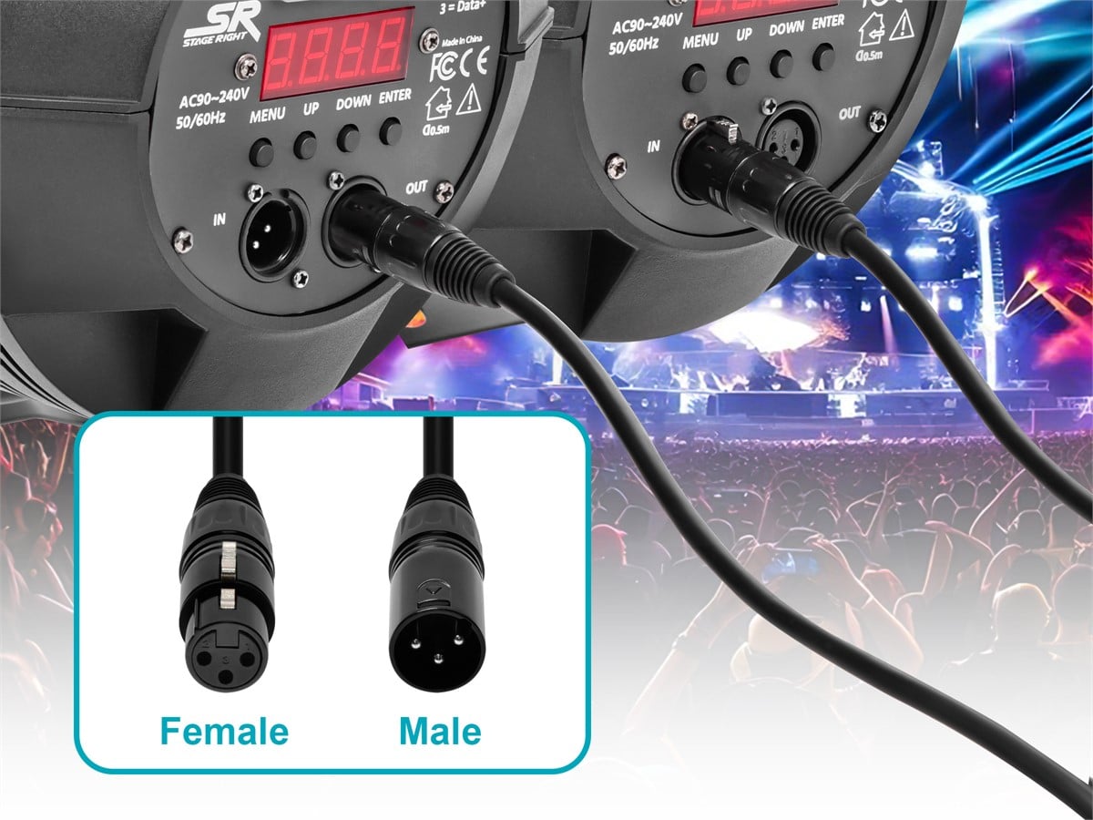 Monoprice 6 Meter (20ft) 3-pin DMX Lighting & AES/EBU Cable