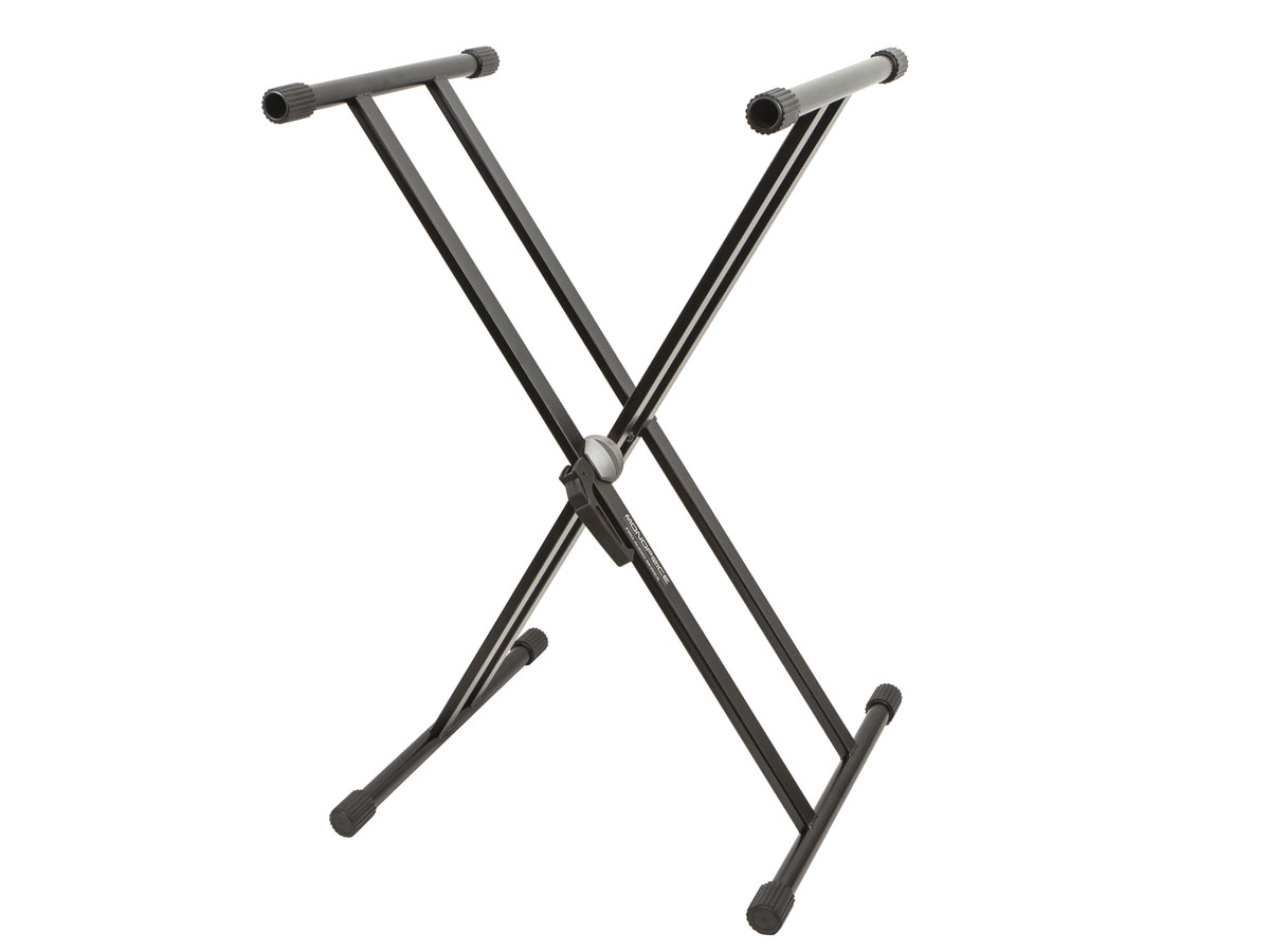 Keyboard Stand Black X Frame Keyboard Support Rack Adjustable Height Double Braced Keyboard Metal Stand 