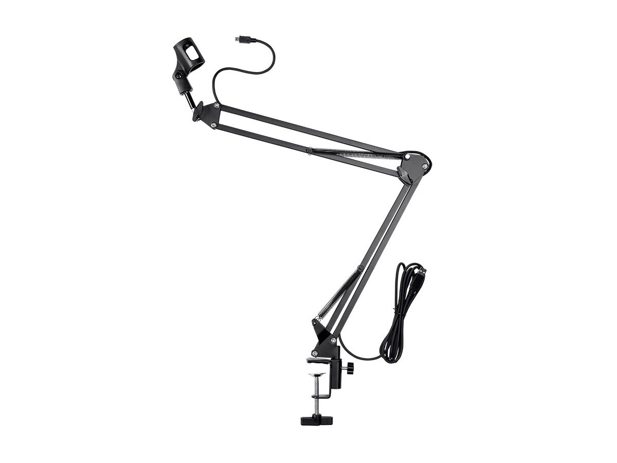 Stage Right by Monoprice Suspension Boom Scissor Broadcast Mic Stand with Integrated Mini USB Cable - main image