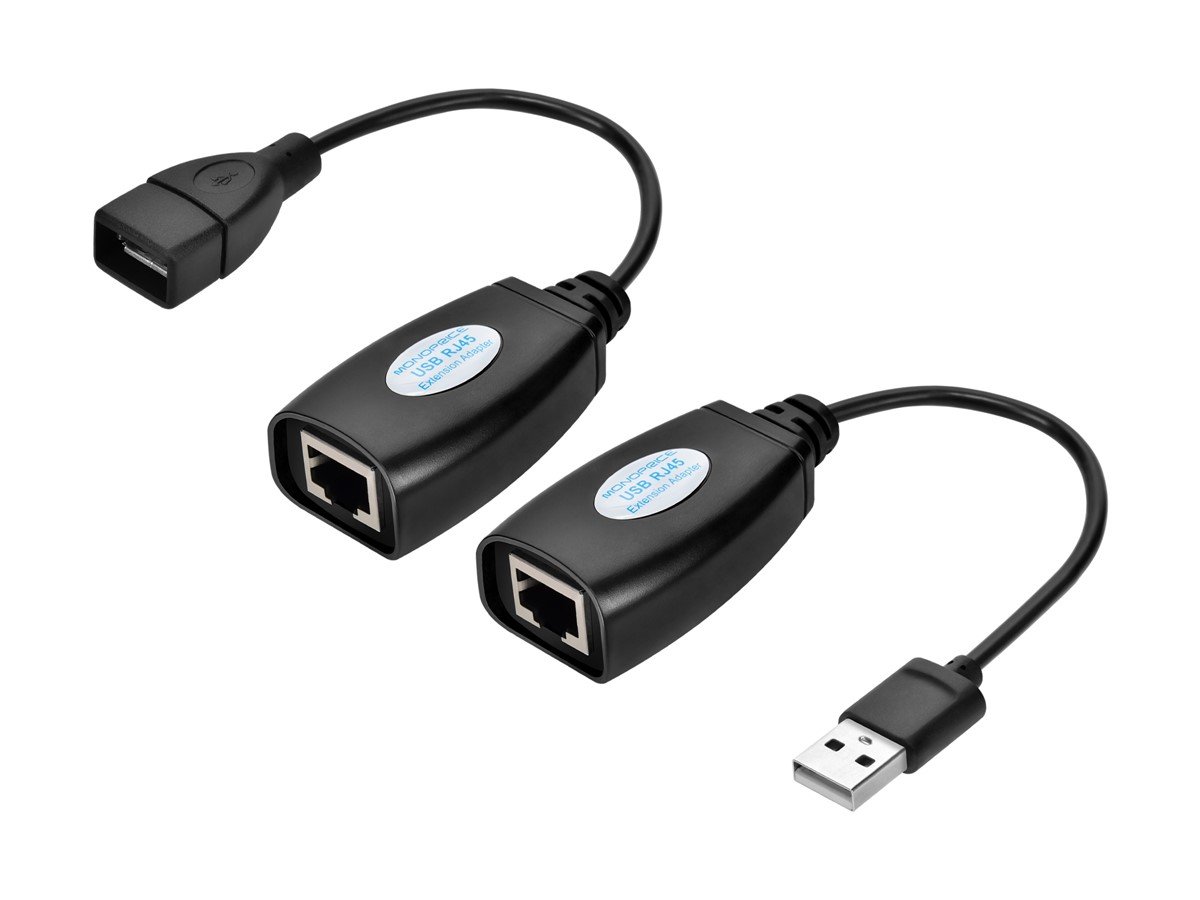 Samtykke Ambassade Aske Monoprice USB Extender over Cat5e or Cat6 Connection, up to 150ft -  Monoprice.com