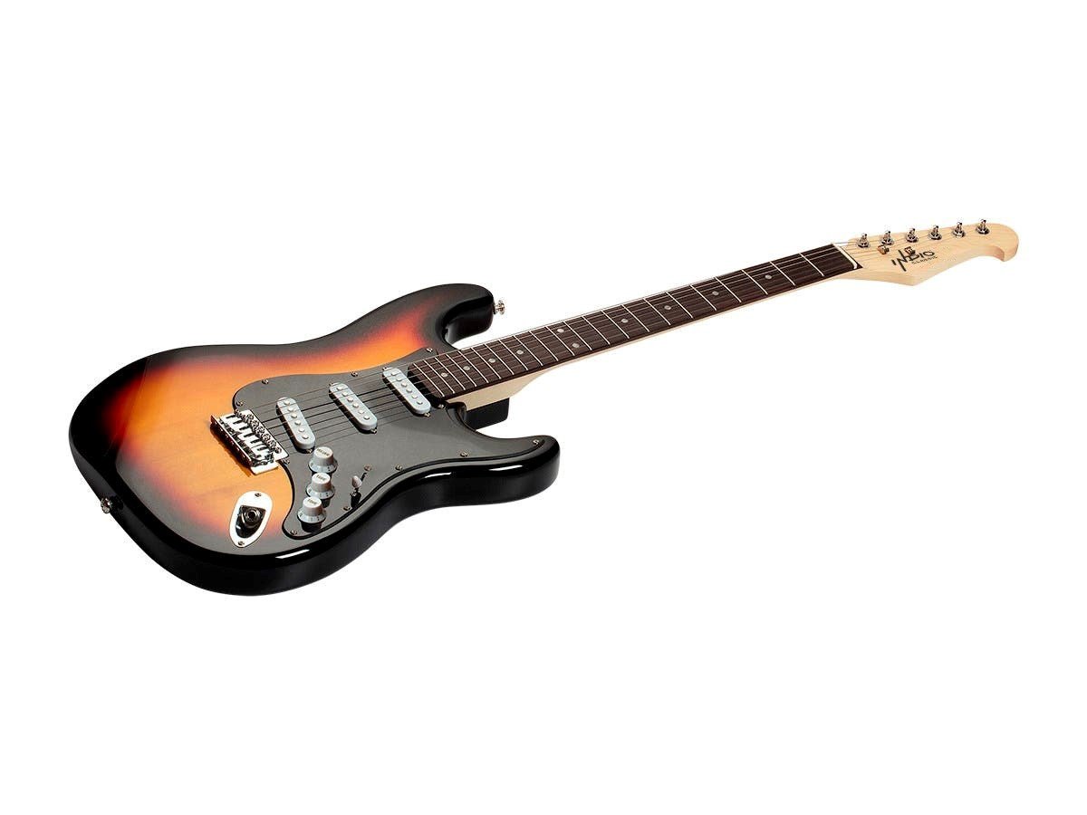 Indio by Monoprice Cali Classic Electric Guitar with Gig Bag, Sunburst - main image