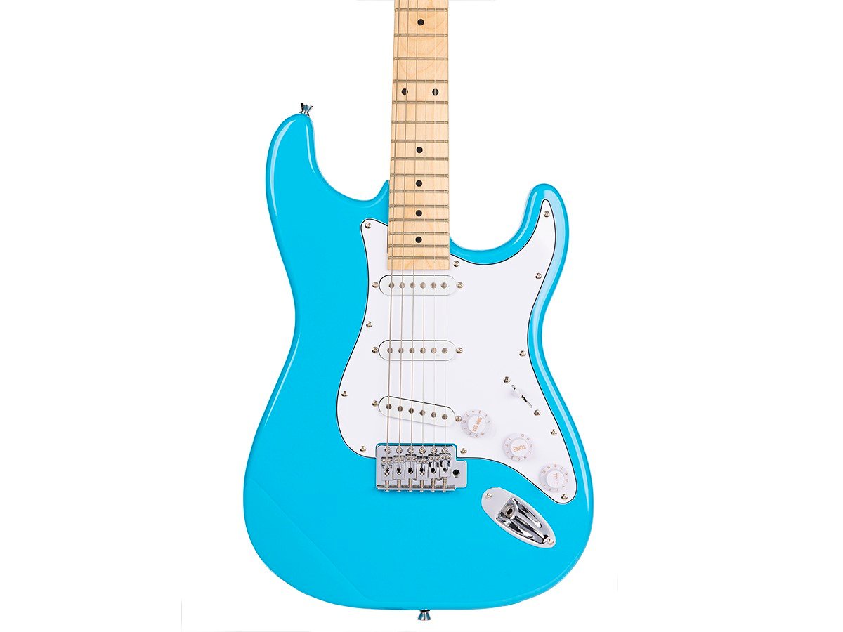 tennis regional count Indio by Monoprice Cali Classic Electric Guitar with Gig Bag, Blue -  Monoprice.com