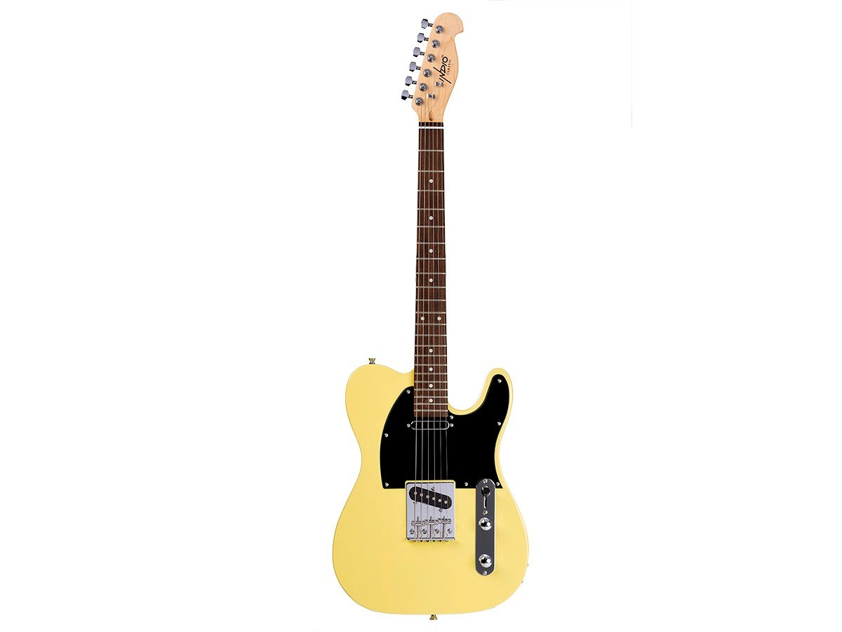 Indio by Monoprice Retro Classic Electric Guitar with Gig Bag, Blonde - main image