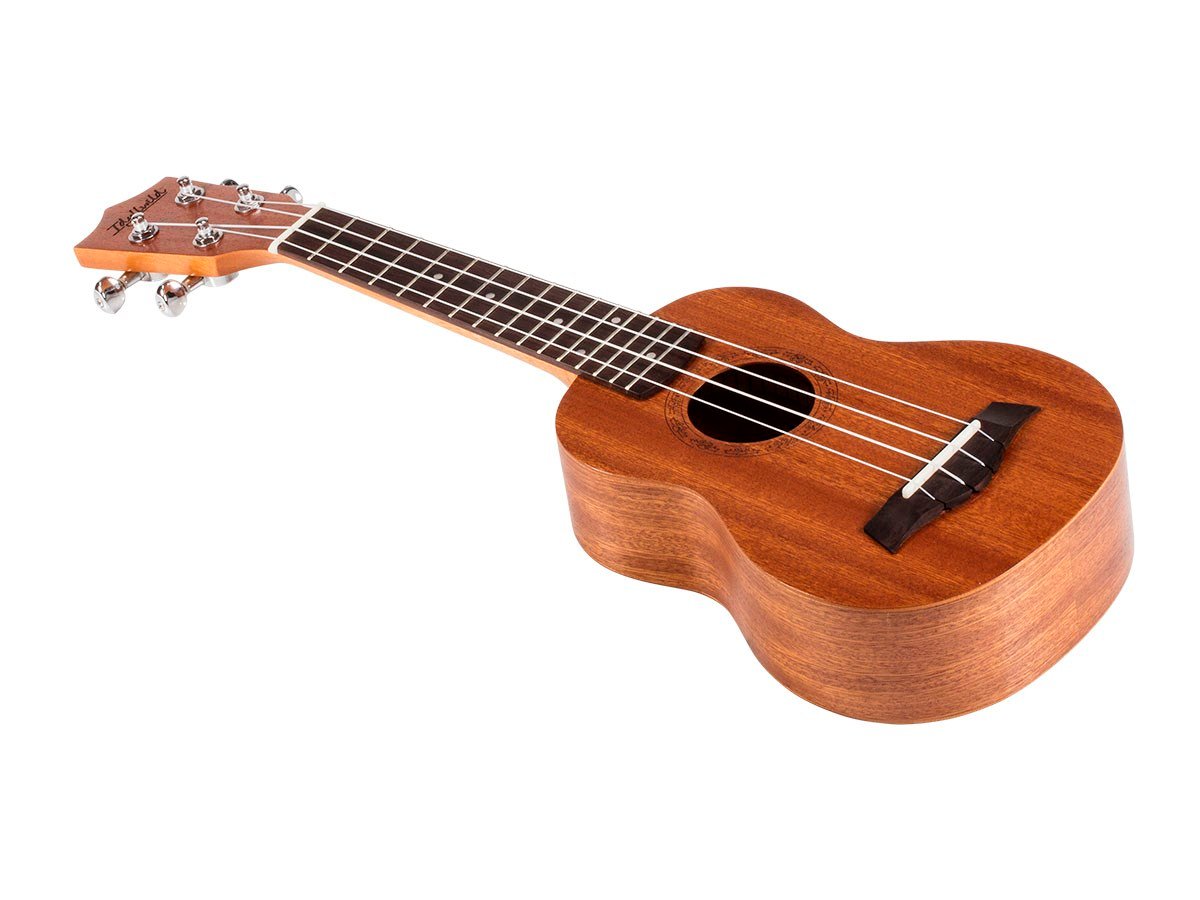 Monoprice Idyllwild Sapele Soprano Ukulele with Gig Bag-Large-Image-1