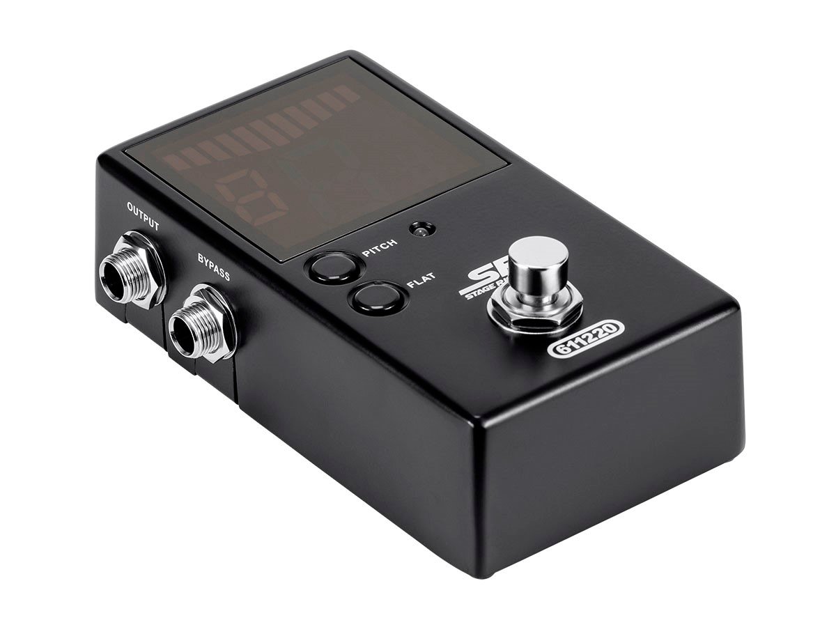 Stage Right by Monoprice True-Bypass Chromatic Guitar and Bass Pedal Tuner  