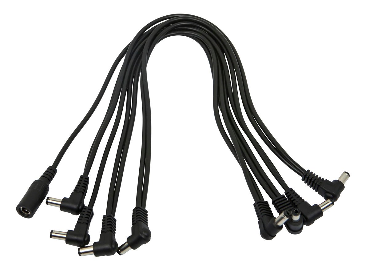 Monoprice 8-Head Multi-Plug 12&#34; Daisy-Chain Cable w/ 2.1mm Pins for Guitar Pedal Power Adapters - main image