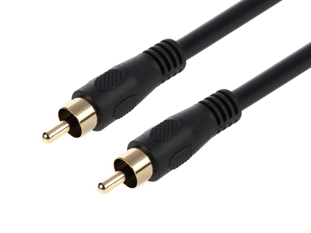 Monoprice 6ft Coaxial Audio/Video RCA Cable M/M RG59U 75ohm (for S/PDIF, Digital Coax, Subwoofer & Composite Video) - main image