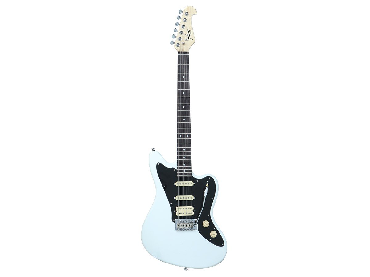 Indio by Monoprice Offset OS20 Classic Electric Guitar with Gig Bag - White - main image