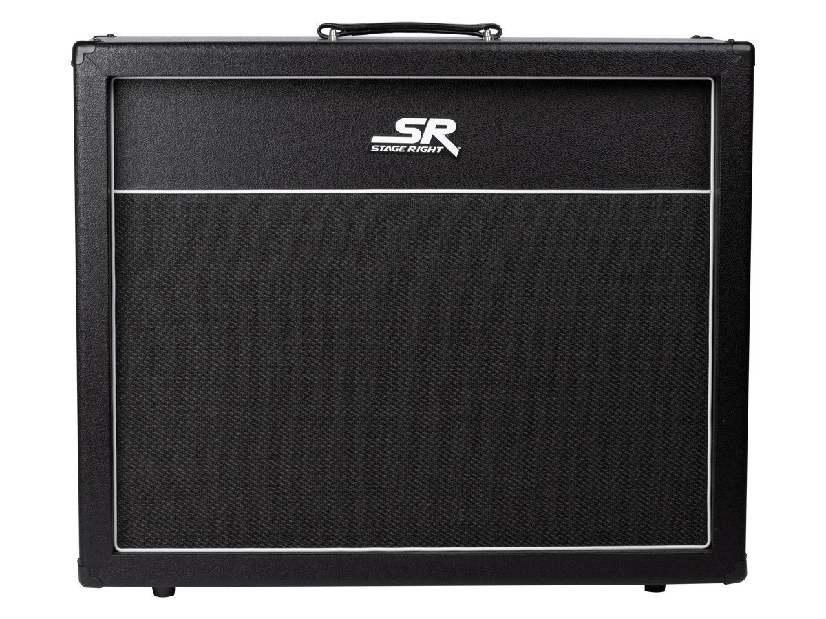 Stage Right by Monoprice SB 2x12 Guitar Amp Extension Cabinet with 2x Celestion V30 Speakers - main image
