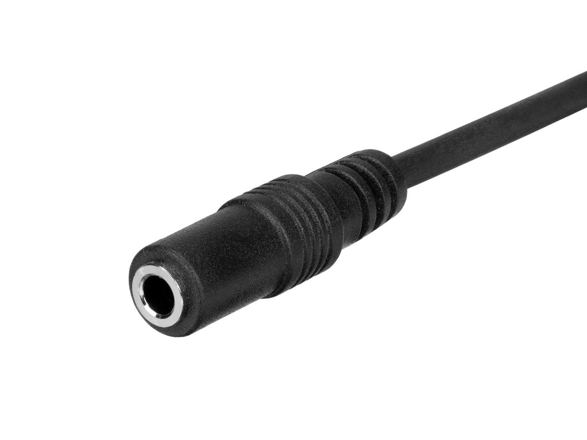 Monoprice 6ft 3.5mm Stereo Plug/2 RCA Plug Cable, Black 