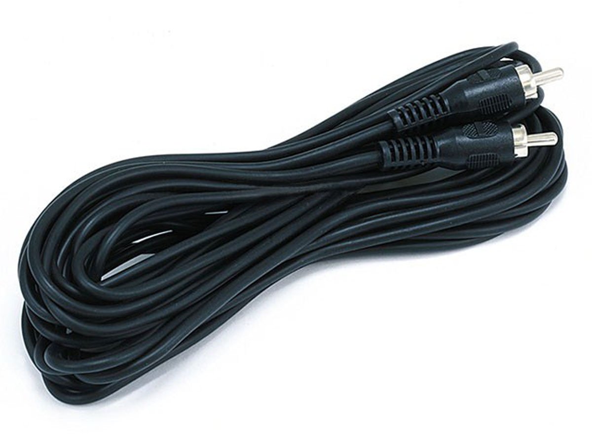 Monoprice 25ft RCA Plug/Plug M/M cable - Black - main image