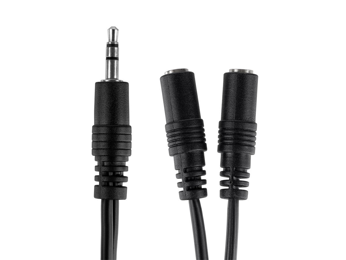 Monoprice Audio/Stereo Cable - 3.5mm(1/8) AUX, Male to Male TRS Plug,  Molded Strain Relief Boots, 25 Feet, Black