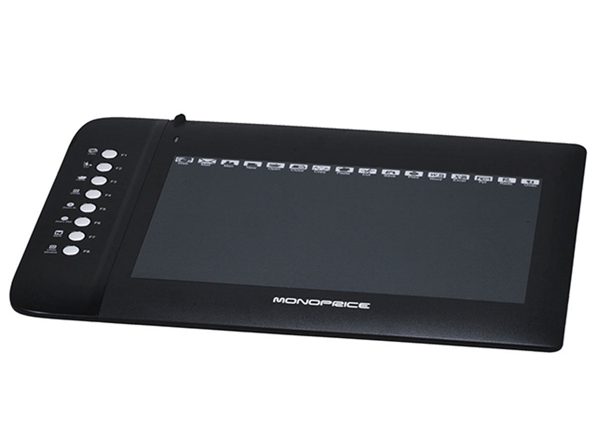 Monoprice 10x6.25in Graphic Drawing Tablet with 8 Hot Keys ...