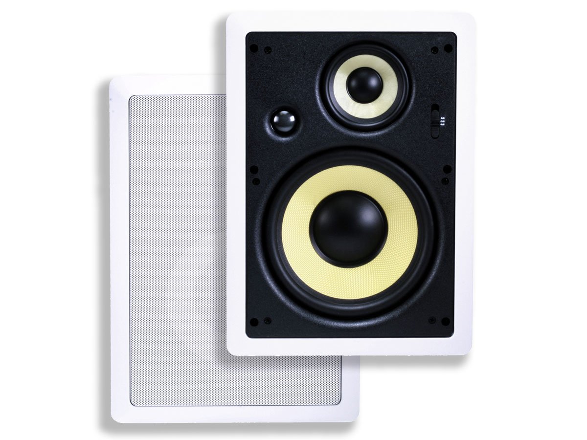 Monoprice Caliber 8in Fiber In-Wall Speakers 3-Way (pair) - main image
