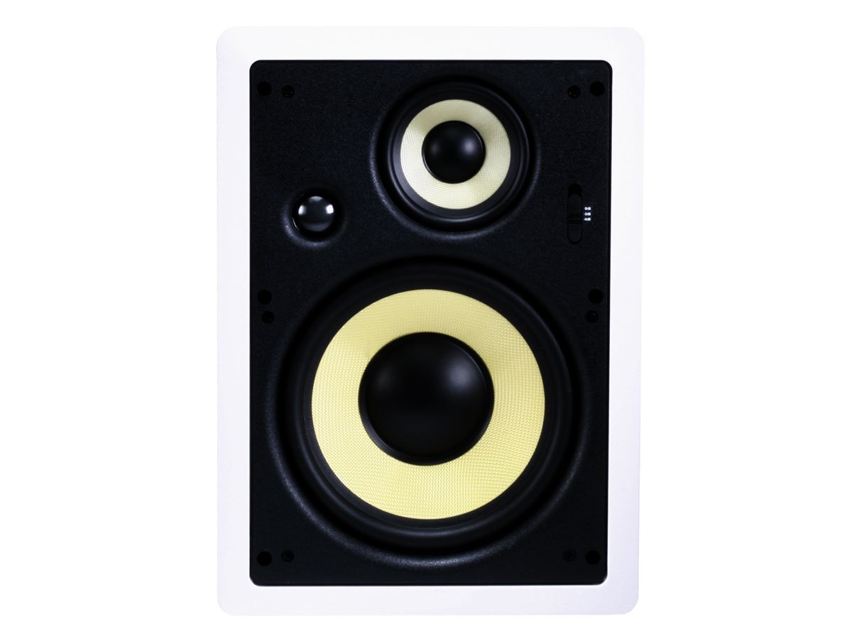 Monoprice Caliber 8in Fiber In-Wall Speakers 3-Way (pair