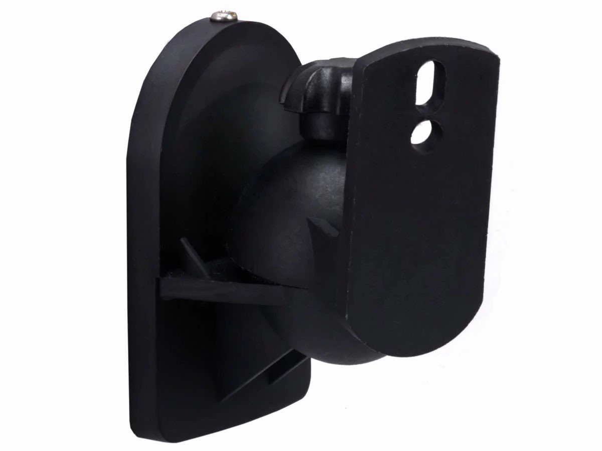 Monoprice Low Profile 7.5 lb. Capacity Speaker Wall Mount Brackets (Pair), Black - main image