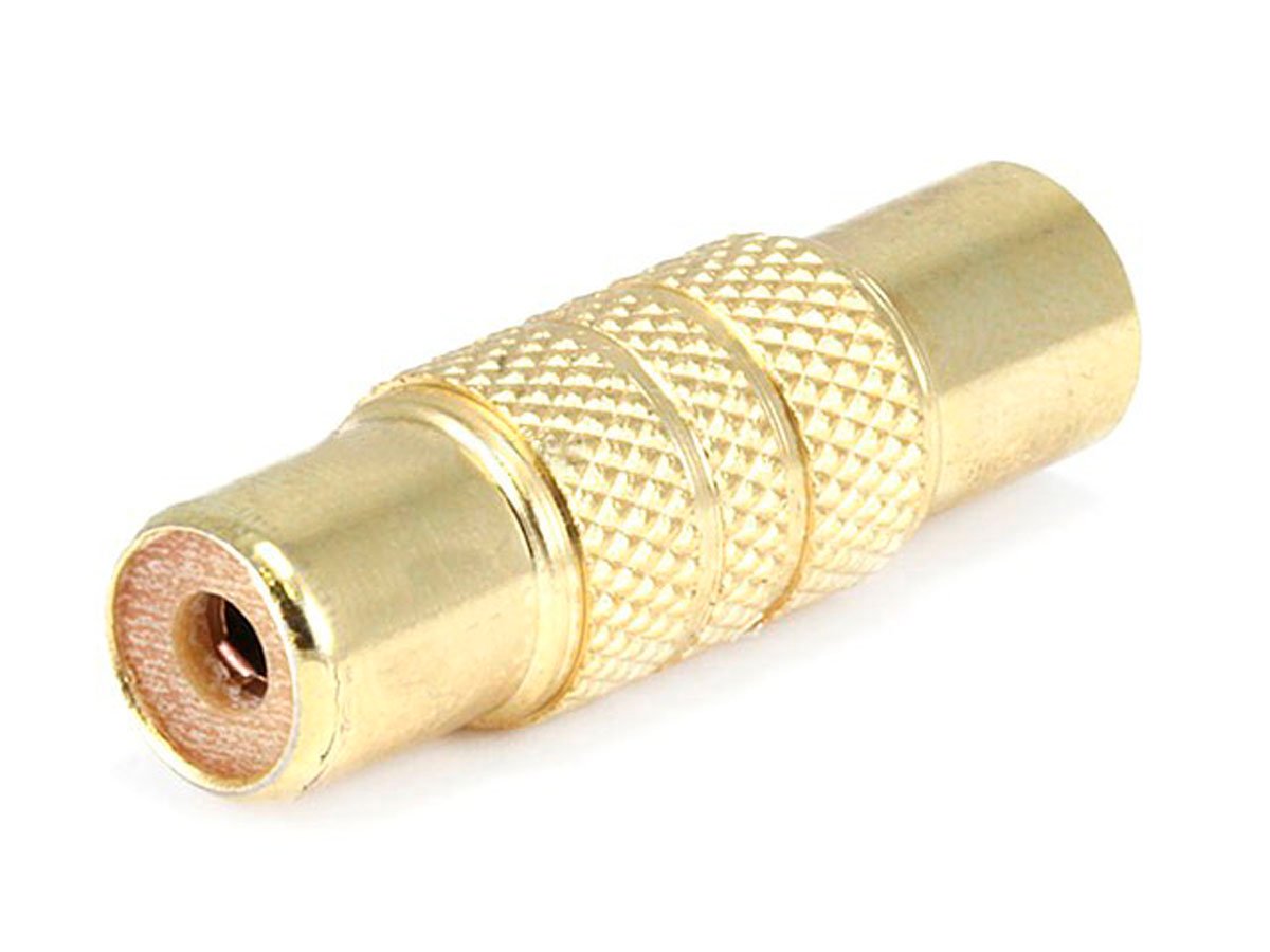 Monoprice Metal RCA Jack to RCA Jack Adapter, Gold Plated - main image