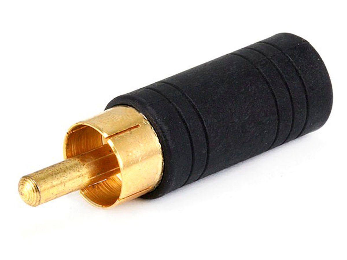 Monoprice RCA Plug to 3.5mm TRS Stereo Jack Adapter, Gold Plated - main image