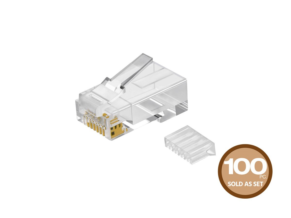 100-Pack Cat6 RJ45 Modular Plugs