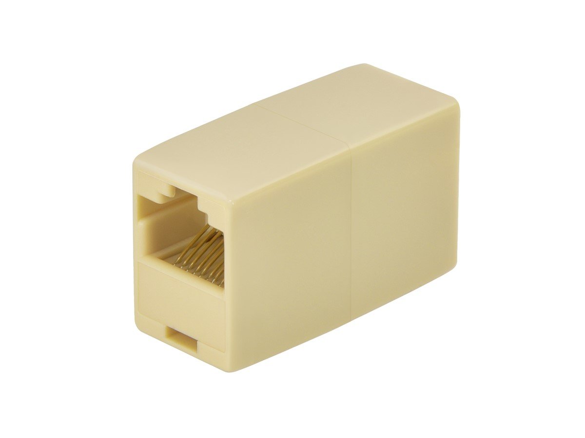 Monoprice 8P8C RJ45 Straight Inline Coupler, Beige - Monoprice.com