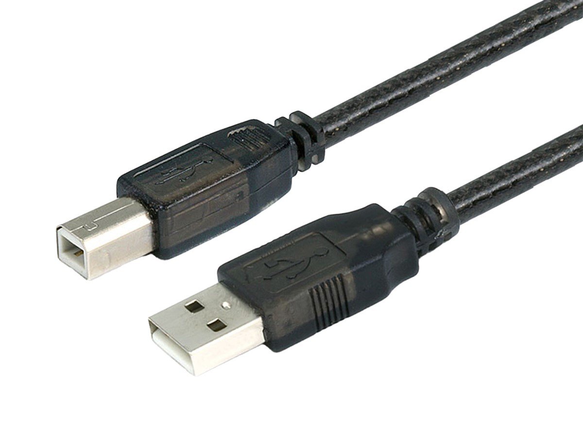 Monoprice USB-A To USB-B 2.0 Cable - Active, 28/24AWG, Black, 49ft