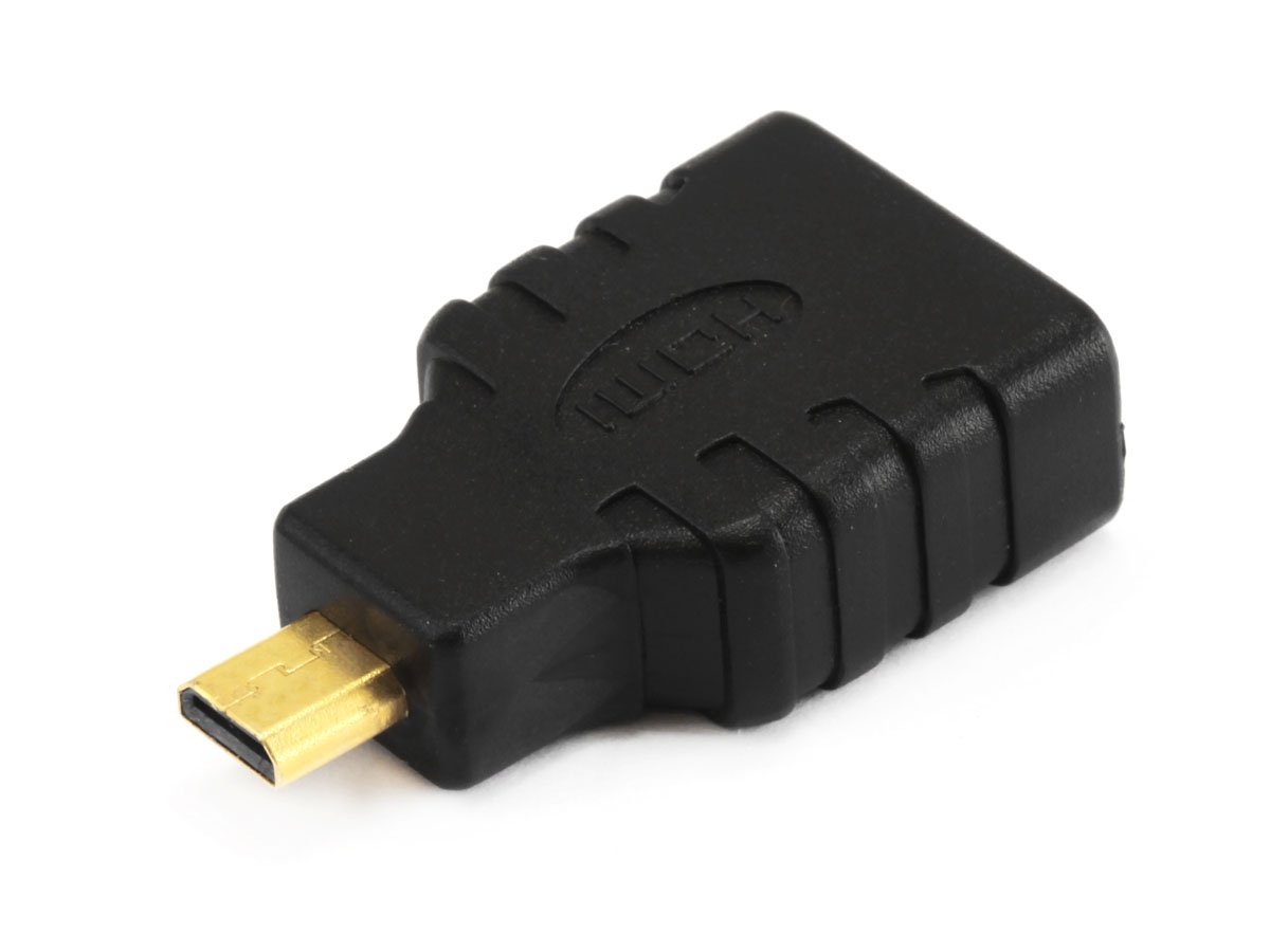 Monoprice HDMI Micro Connector Male to HDMI Connector Female Port Saver Adapter - main image