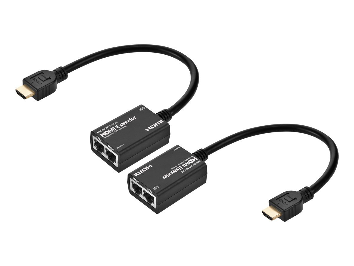 Monoprice HDMI Extender Using Cat5e or CAT6 Cable Extend Up to 98ft