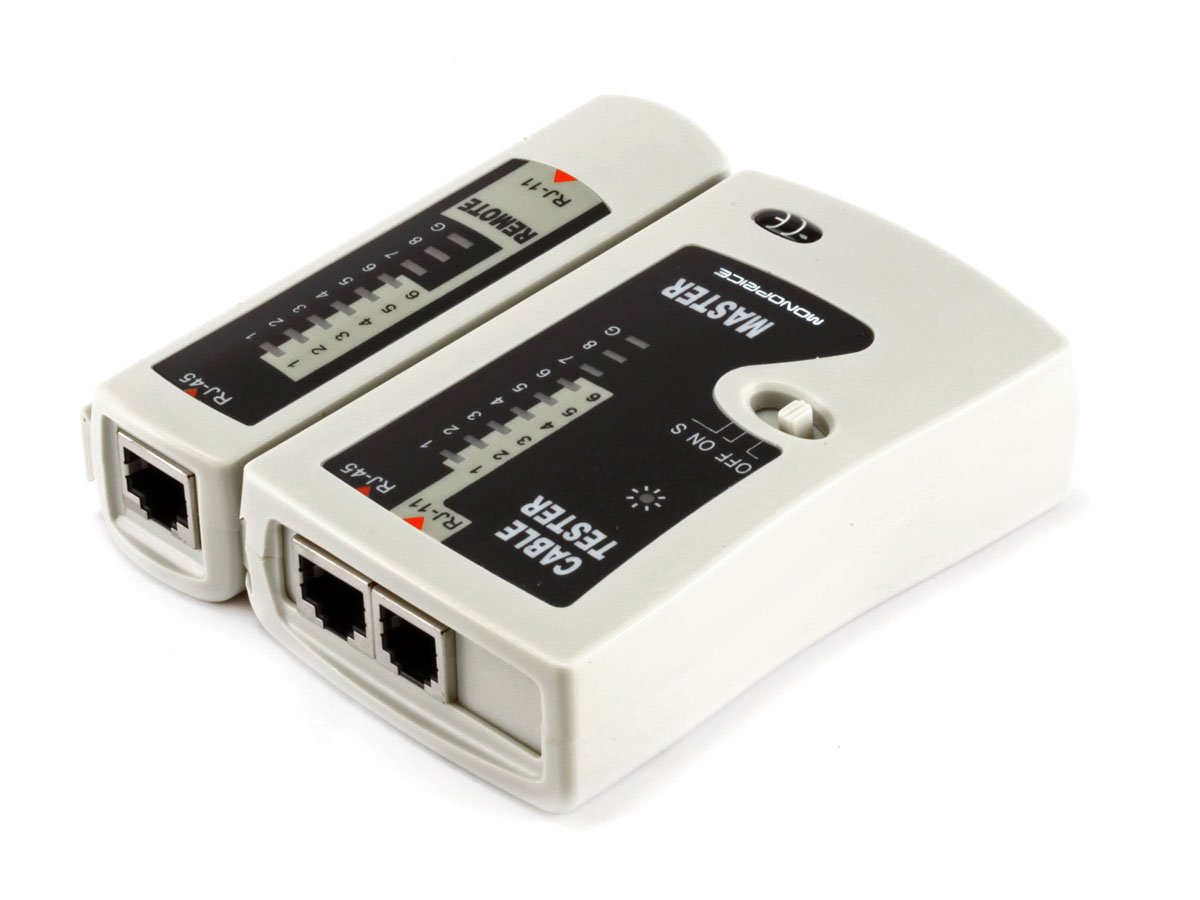Amprobe DCT-100 Telephone Wallplate Tester for RJ-11 & RJ-45 Modular Jacks 