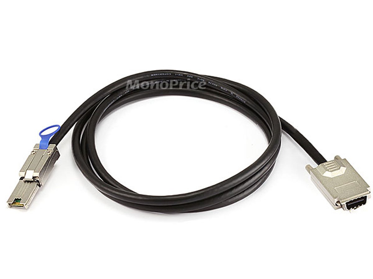 210cm Black 7ft External Mini SAS Cable 26pin SFF-8088 to SFF-8088 Cable 