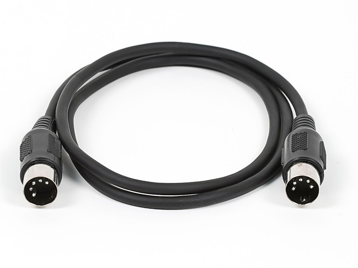 Monoprice 3ft MIDI Cable with 5 Pin DIN Plugs - Black - main image
