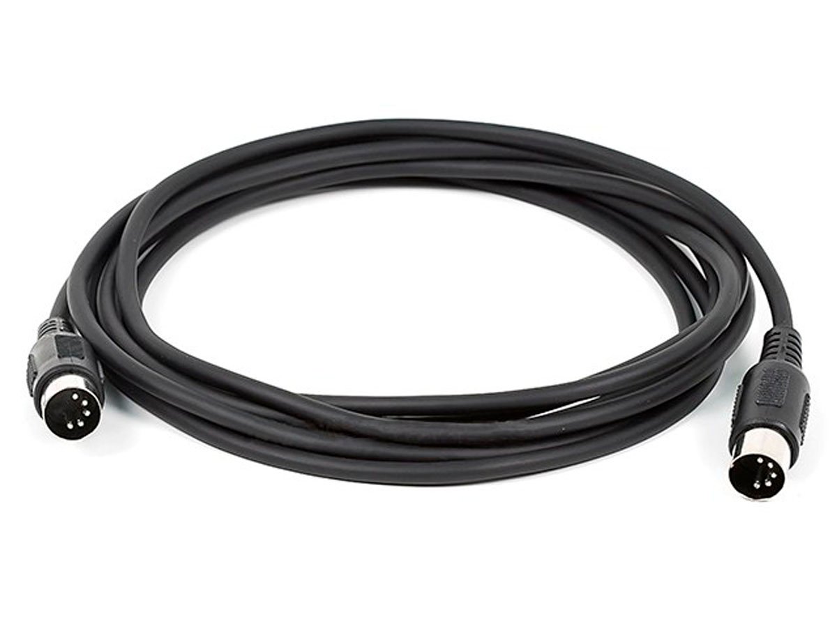 Monoprice 10ft MIDI Cable with 5 Pin DIN Plugs - Black - main image