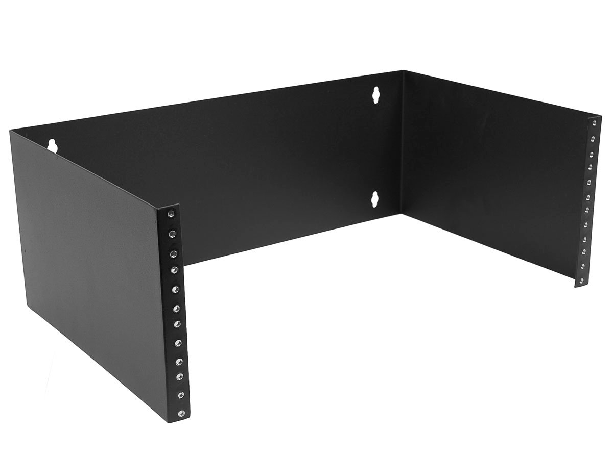 Monoprice 4U Wall Mount Rack, 19-inch Bracket for Patch Panels, Network Switches, Servers, and IT Equipment, 7in x 19in x 12in, 4U, Max 40 lbs. - main image