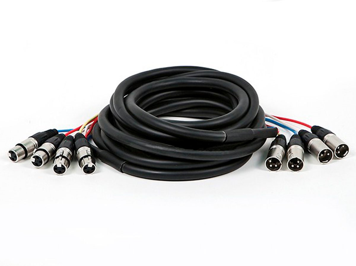 Monoprice 20ft 4-Channel XLR Male to XLR Female Snake Cable - main image