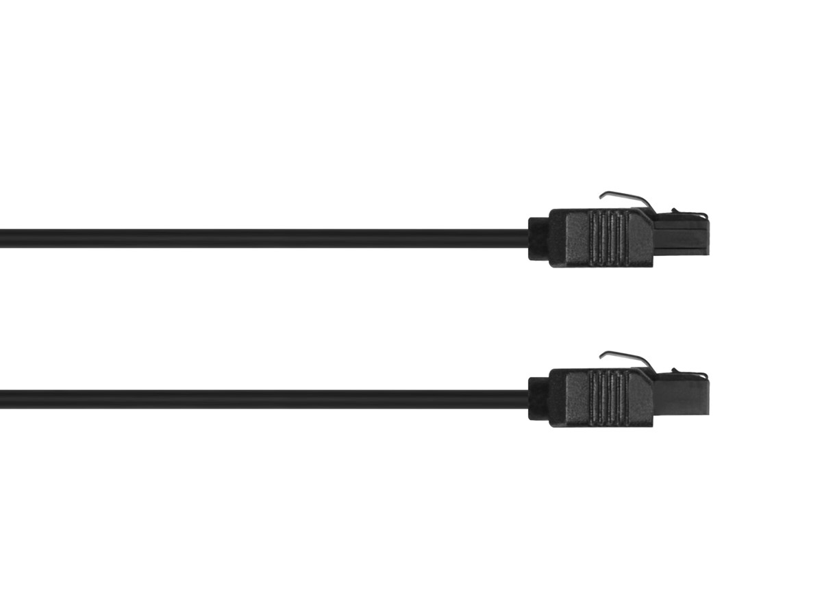 Monoprice Data Cable - 1.5 Feet - Black  Sata 6gbps Cable With Locking  Latch, Data Transfer Speeds Of Up To 6 Gbps : Target