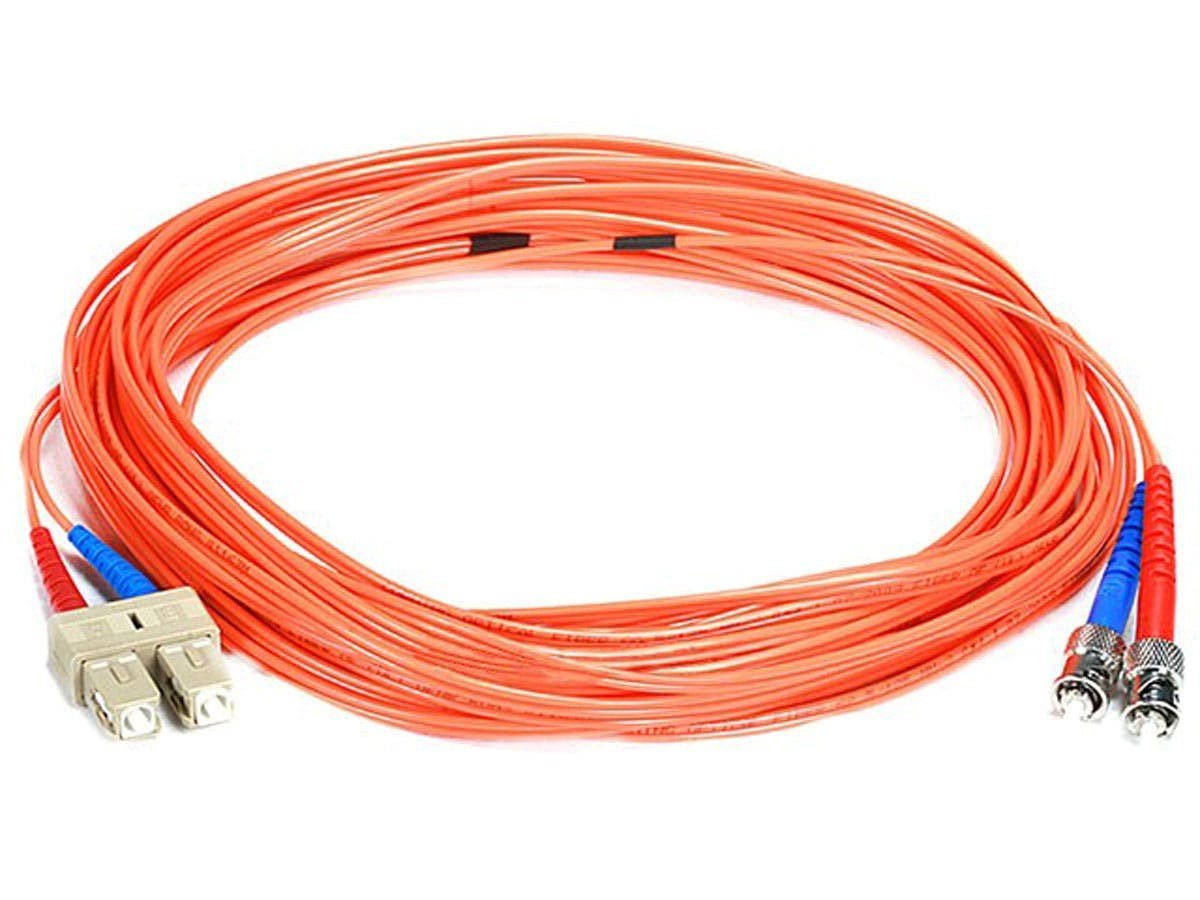 Monoprice OM1 Fiber Optic Cable - SC/ST, UL, 62.5/125 Type, Multi-Mode, Orange, 15m, Corning - main image