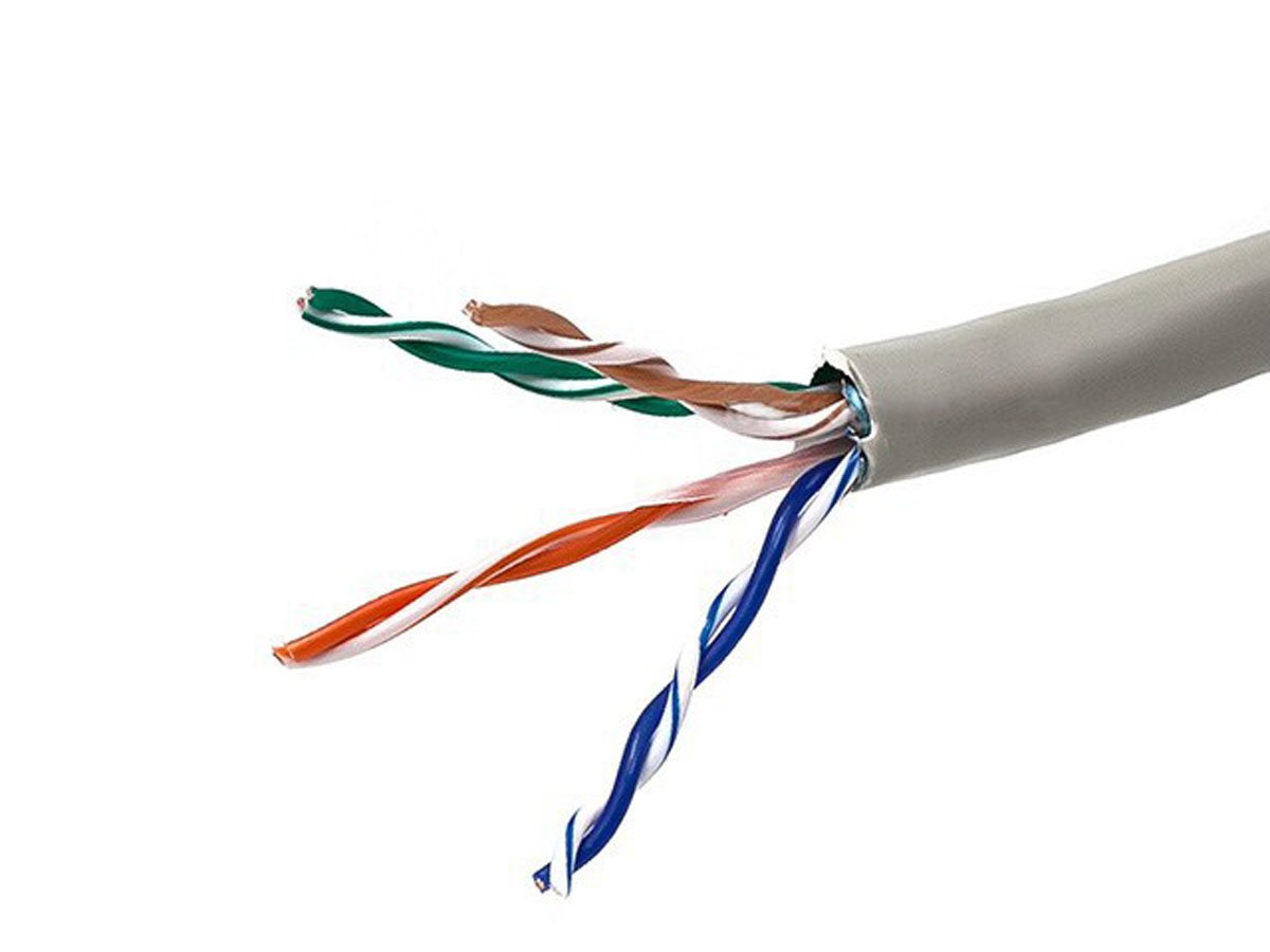Monoprice Cat5e 1000ft Gray CM UL Bulk Cable, Shielded (F/UTP), Stranded, 24AWG, 350MHz, Pure Bare Copper, Pull Box, No Logo, Bulk Ethernet Cable