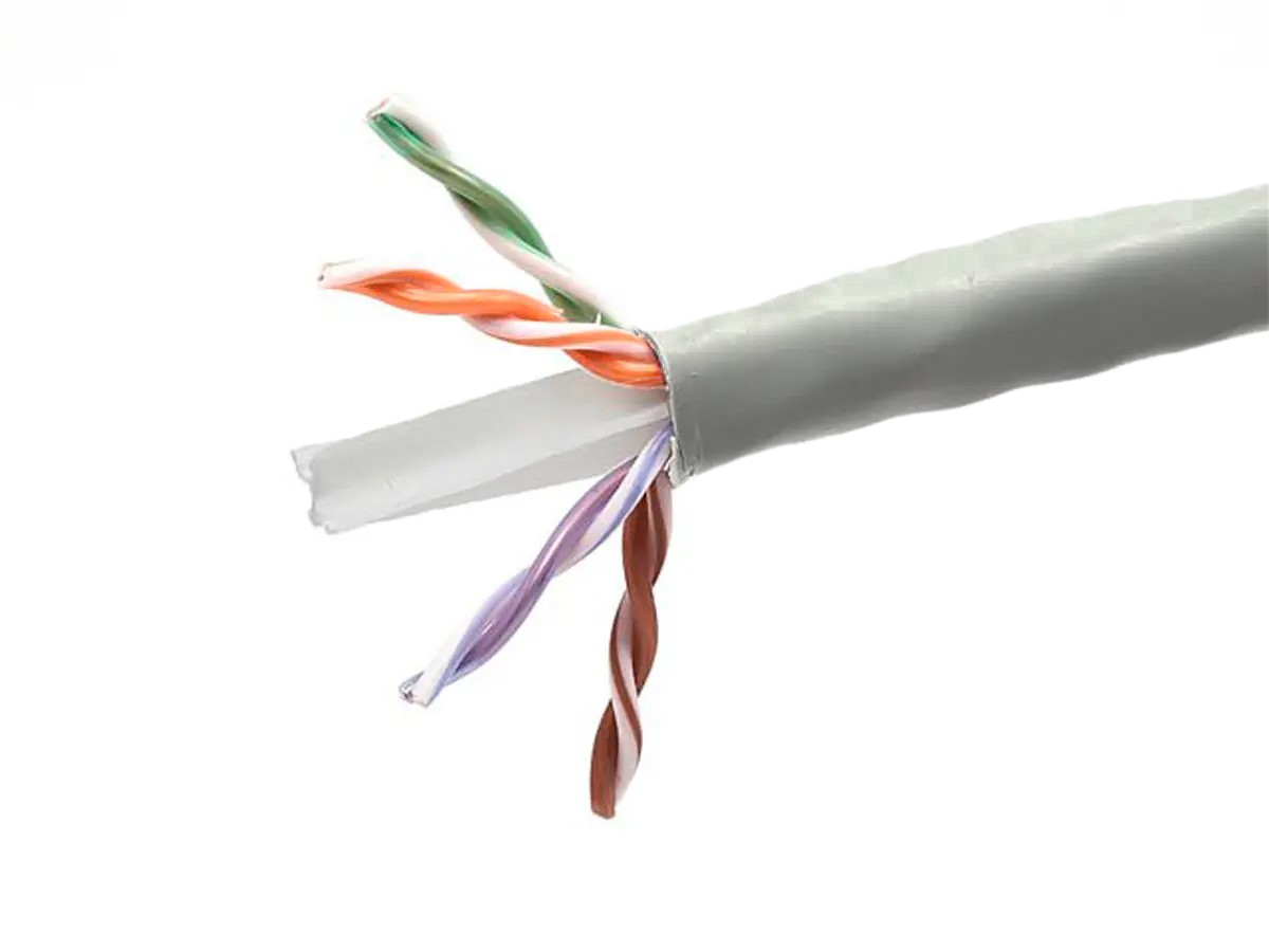 注文割引 Cat6 Ethernet Bulk Cable Network 国内初の直営店 Solid UTP Gray Plenum 1000ft No CMP 23AWG Logo