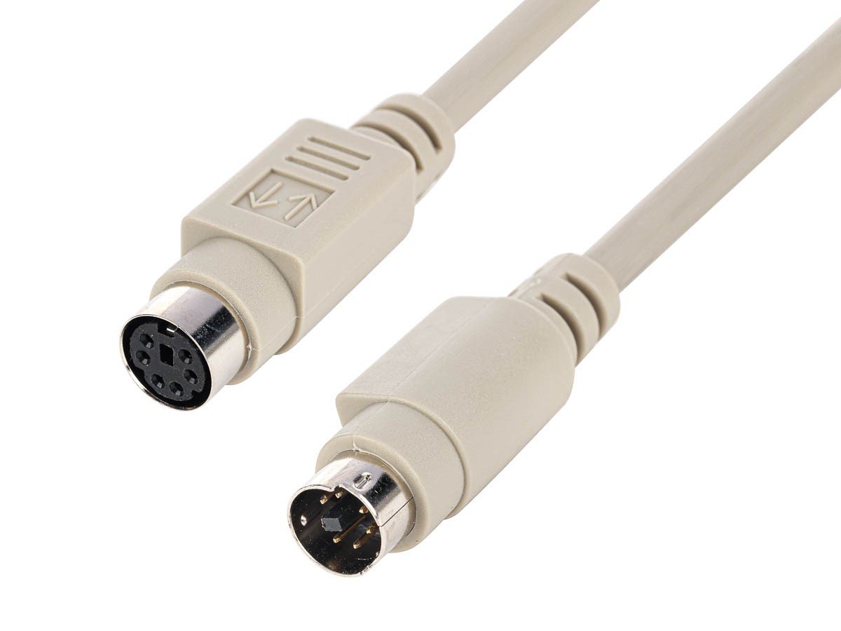 Monoprice 10ft PS/2 MDIN-6 Male to Female Extension Cable - main image