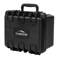 Pure Outdoor by Monoprice Weatherproof Hard Case with Customizable Foam, 10 x 9 x 7 in