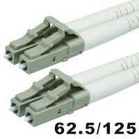 Monoprice OM1 Fiber Optic Cable - LC/LC, UL, 62.5/125 Type, Multi-Mode, Orange, 6m, Corning