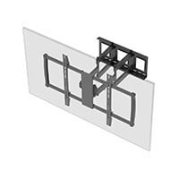 Monoprice Premium Full Motion TV Wall Mount Bracket Low Profile For 60" To 100" TVs up to 176lbs, Max VESA 900x600, UL Certified, Heavy Duty Works with Concrete and Brick
