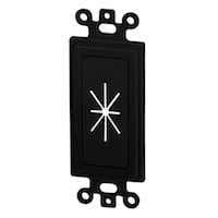 Monoprice Decor Insert with Flexible Opening, Black