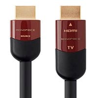 Monoprice 4K High Speed HDMI Cable 60ft - CL2 In Wall Rated 18Gbps Active  Black