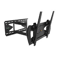 Monoprice Commercial Series Full-Motion TV Wall Mount Bracket TVs 32in to 55in, Max Weight 88lbs, Extends 3.0in to 21.6in, VESA Up to 400x400, Security Brackets, Concrete& Brick, UL Certified, NO LOGO